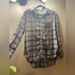 American Eagle Plaid Button Up